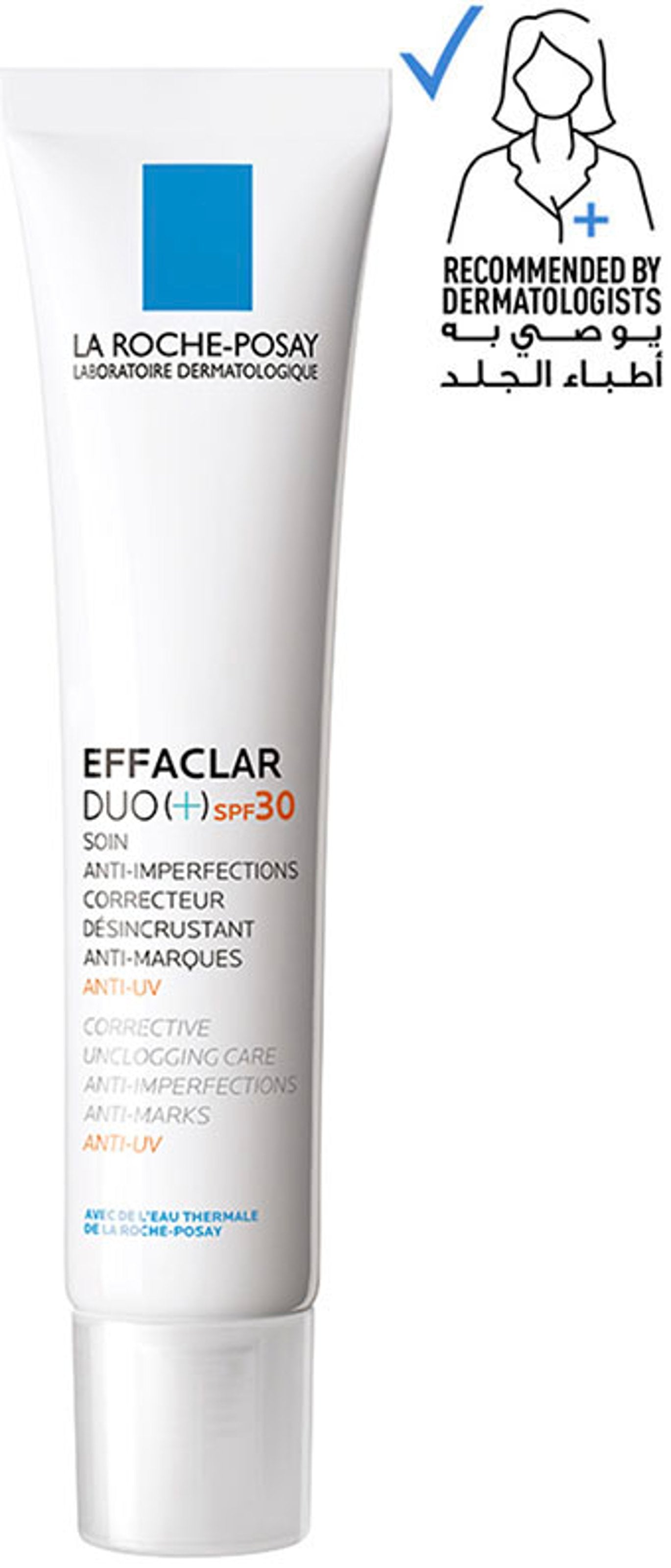 لاروش بوزيه إيفاكلار دوو (+) مع عامل حماية من الشمس SPF30 - العناية التصحيحية المضادة للعيوب والعلامات